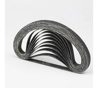 10 Pièces Bandes Abrasives Abrasives 330 * 10mm Ponceuse Bande Abrasive Fixation Meuleuse Polisseuse Pour Bois Métal Doux Meulage Polissage,Grain 60