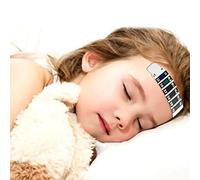 10 Pièces Bandes de Thermomètre Frontal Fiable, Thermometre Bande Frontale de Bébés et Enfants de Fièvre Frontale Réutilisable, pour Vérifier la Température de Bébé, Adulte, Thermomètres de Voyage