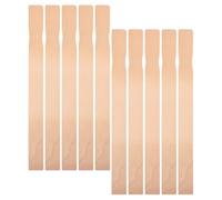 10 Pièces Bâtonnet Mélangeur en Bois Réutilisable | Pagaies Artisanales Beige, pour Loisirs Créatifs DIY et Créations Artistiques, Usage Jetable