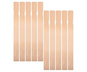 10 Pièces Bâtonnet Mélangeur en Bois Réutilisable | Pagaies Artisanales Beige, pour Loisirs Créatifs DIY et Créations Artistiques, Usage Jetable