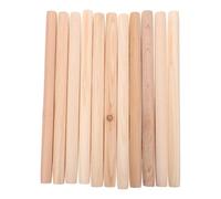 10 Pièces Bâtons de Bois Ronds en Pin 15mm X 20cm pour Travaux Manuels | Bois Beige, Surface Lisse Naturelle, Forme Droite, pour Cadres Photo, Tringles de Placard et Projets Créatifs