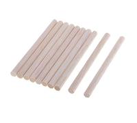 10 Pièces Bâtons En Bois de Balsa Tiges de Cheville En Bois 20 Pièces de 15 Mm de Diamètre Artisanat Bois Non Fini (4 Tailles à Sélectionner), Bois, 120mm