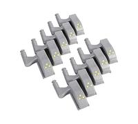 10 pièces blanc capteur intérieur charnière lumière LED armoire universelle armoire placard armoire chaude/fraîche LED charnière lumière maison cuisine placard