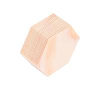 10 Pièces Bloc Bois Hexagonal Polygonal pour Loisirs Créatifs DIY | Bois Brut Beige, Facile à Peindre Écrire, Format Taille 2 pour Projets Créatifs