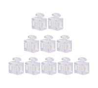 10 Pièces Bloc D’espacement en Plastique Transparent | Montage de Panneau Transparent, Structure Claire, du Bruit, pour Garde Protectrice et Rack