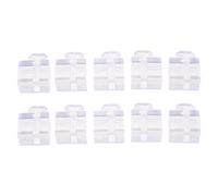 10 Pièces Bloc D'espacement en Plastique, Profilé 4040 | Fixation Rapide pour Cloison, Design Clair, Usage Atelier et Bureau, Compatible avec Panneaux Acryliques