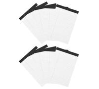 10 pièces Bloc-notes Juridique A5 Ligné, Pages Détachables, pour notes | Papier Blanc, Format 20,3x12,7x0,5cm, Surface Lisse, pour Cours, Réunions, Listes et Rappels