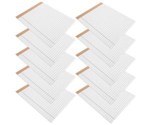 10 Pièces Bloc-notes Juridique Déchirable à Lignes, 30 Pages