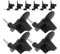 10 Pièces Bloc Porte-chaîne de Tronçonneuse 52 58 en Acier ABS | Pièce de Remplacement, à Suspendre Stable, Grosse Compatibilité, Noir, pour Maintien Solide et Usage Large