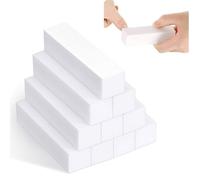 10 pièces blocs de ponçage tampon blanc, tampon de bloc de polissage nouvelle génération lime à ongles bloc outil de manucure