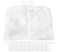 10 Pièces Blouse de Laboratoire Jetable Blanche Non-tissée à Manches | Fermeture Boutonnée Pratique, Poches pour Petits Outils, Protection des Vêtements, Adaptée au Personnel de Style Aléatoire