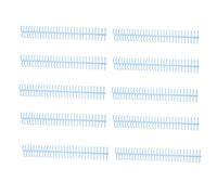 10 Pièces Bobine de Reliure en Spirale 30 Trous 16mm Diamètre Anneau de Reliure à Feuilles Mobiles Capacité de 130 Feuilles épines en Plastique pour Lier le Papier(Bleu clair)