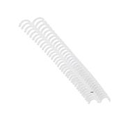 10 Pièces Bobines de Reliure en Spirale 15mm/0.59in 34 Trous Polypropylène Résistant à L'usure épines de Reliure pour la Papeterie(Transparent)