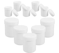 10 Pièces Bocal Hermétique en Plastique 150ml à Large Ouverture