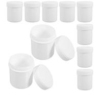 10 Pièces Bocal Hermétique en Plastique 150ml à Large Ouverture