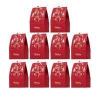 10 Pièces Boîte à Bonbons Château Rouge en Carton | Décorative, Rangement pour Chocolats et Biscuits, Style Romantique Créatif, Coffret Présent pour Amis et Proches