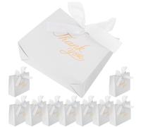 10 Pièces Boîte à Dragées de Mariage Blanche en Coffret Présent | Mariages et Grands Événements, Ambiance Romantique, Design Multifonction, Style Fête, Lot Présent