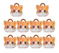 10 Pièces Boîte à Présents Chat Pliable en Papier pour Bonbons | Mariage et Banquet, Format Compact, Design Unique et Adorable, Coffret Léger Poignée
