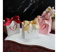 10 pièces Boîte-cadeau mini élégante - parfaite pour la Saint-Valentin, les mariages et les célébrations - idéale pour les bonbons, les chocolats et les petits cadeaux - avec des découpes de cœur dans