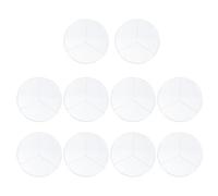 10 Pièces Boîte de Petri à Trois Compartiments 90mm en Ps