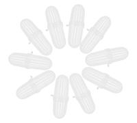 10 Pièces Boîte Pluie en Plastique Blanc, pour Terre et Compost