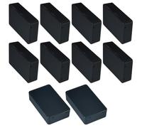 10 Pièces Boîtes de Jonction 85x50x21mm, Boitier de Derivation, Boîtier de Projet Etanche Electrique Exterieur, Boîte de Connexion de Câbe Plastique pour Bricolage Électronique, Noir