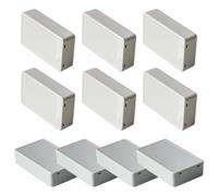 10 Pièces Boîtes de Jonction 85x50x21mm, Boitier de Derivation, Boîtier de Projet Etanche Electrique Exterieur, Boîte de Connexion de Câbe Plastique pour Bricolage Électronique, Blanc