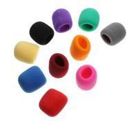 10 Pièces Bonnette Anti-vent en Mousse, des Plosives | Housse Colorée Facile à Poser, pour Micro de Bureau ou Main, Streamers et Podcasteurs Couleur Aléatoire