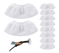 10 Pièces Bonnettes Microfibre Lingettes, Housses De Rechange Pour Nettoyeur Vapeur À Main, Accessoires Compatibles Avec Karcher SC1 SC2 SC3 SC4 SC5 SV7 Nettoyeur Vapeur