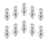 10 Pièces Bornes à Tourelle Argentées Cuivre Plaqué Argenté | Accessoires D'entretien pour Guitare Électrique, Installation Facile, Amélioration du Câblage de Circuit Vintage