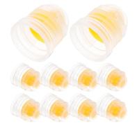10 Pièces Bouchon à Clapet pour Bouteilles de Soda, 28 Dents | Débit Contrôlé, Convient à Divers Diamètres, Usage Extérieur Sportif