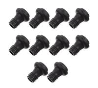 10 Pièces Bouchon à Vide en Silicone pour Bouteille de Vin Noir | Valve D’évacuation, Pointe Amovible, Anti-fuite, Transport Facile, pour Bouteilles de Cocktail Spiritueux