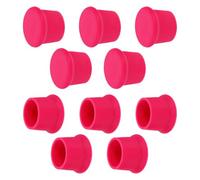 10 Pièces Bouchon de Bouteille Rond Réutilisable en Silicone | Conserve la Fraîcheur, Scelle Solidement, Préserve L’arôme D’origine, pour Fêtes de Noël et Soirées