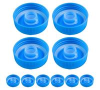 10 Pièces Bouchon de Carafe D'eau Bleu en Plastique | Capuchon de Remplacement, Simple et Moderne, pour Bouteille et Seau, Fermeture Étanche, Garde L'eau Propre