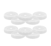 10 Pièces Bouchon de Rechange, Couvercle D’infuseur à Thé Blanc | Plastique, Remplacement Facile, Garde la Poussière Dehors, pour Foyers et Service Extérieur