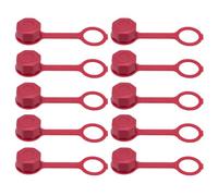 10 Pièces Bouchon de Réservoir D’essence Rouge en Plastique à Vis | Filetage Standard, Structure Ajustée, Compatibilité Large, pour Jerrican et Goulots de Carburant
