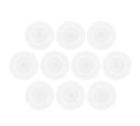 10 Pièces Bouchon de Tasse Étanche en Silicone pour Bouteilles et Mugs | Remplacement Facile, Joint en Caoutchouc Blanc, Usage Bureau et Déplacements, Contrôle des Fuites