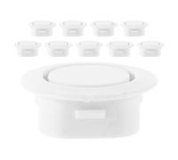 10 Pièces Bouchon de Trou de Radar pour Pare-Chocs | Plastique Blanc, Ajustement Précis, Installation Facile, Protège les Orifices les Dommages
