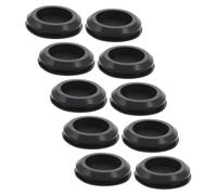 10 Pièces Bouchon de Trou en Silicone Noir Rond Ø40mm à Emboîter