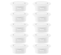 10 Pièces Bouchon de Trou Radar pour Pare-Chocs et Arrière, Blanc | Plastique, Pose Simple et Ajustement Précis, Cache pour Auto, Protection des Orifices