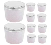 10 Pièces Bouchon en Liège pour Bouteille, Cônique, Bois, Tissu, 3,2 CM | Remplacement pour Bouilloire et Carafe, Finition Enveloppée à Main, Style Décoratif, Usage Bureau