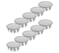 10 Pièces Bouchon Rond en Acier Inoxydable pour Boîte Électrique, Argenté | Étanchéité Résistante aux Intempéries, pour Trous de Boîtier et Panneaux, Usage Maintenance Intérieure Extérieure