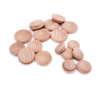10 pièces Bouchons Cache vis en Bois de hêtre pour perçage Diamètre 25 mm - Capuchons en Bois Made in Austria - Diamètre Total 30 mm