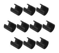 10 Pièces Boucle de Drapeau D’angle, Clip ABS Noir 2,5 CM | Pivot 360°, Montage Rapide, pour Poteaux D’agilité et Bannières de Jardin