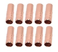 10 Pièces Bougie Goutte à Goutte Manchons Lustre Luminaire Douille Bougie Douille Couvre Pièces D'éclairage Fer Lampe Tube pour Lustre Applique Murale Suspension (Rose Gold)