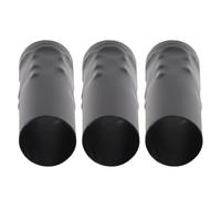 10 Pièces Bougie Goutte à Goutte Manchons Lustre Luminaire Douille Bougie Douille Couvre Pièces D'éclairage Fer Lampe Tube pour Lustre Applique Murale Suspension (Black)