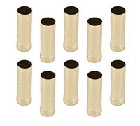 10 Pièces Bougie Goutte à Goutte Manchons Lustre Luminaire Douille Bougie Douille Couvre Pièces D'éclairage Fer Lampe Tube pour Lustre Applique Murale Suspension (Gold)
