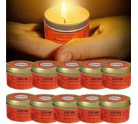 10 Pièces Bougies De Survie Longue Durée, Réchaud Pour Bougie D'urgence, Bougiesde Prévention Des Catastrophes Portables Et Résistantes Au Vent Pour Maison Camping Pêche Randonnée Situations Plein Air