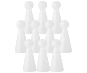 10 Pièces Boules en Mousse Soi-même, Décorations | Blanc en Écume, Surface Lisse et Légère, pour Tables, Boîtes Présents, Vitrine et Fête D’hiver