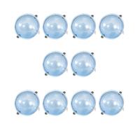 10 pièces boules rondes claires Surfaces à bulles creuses flotteurs flotteur de pêche boules en plastique de remplacement boule d'eau flotteurs à bulles perles claires flotteur à bulles creuses